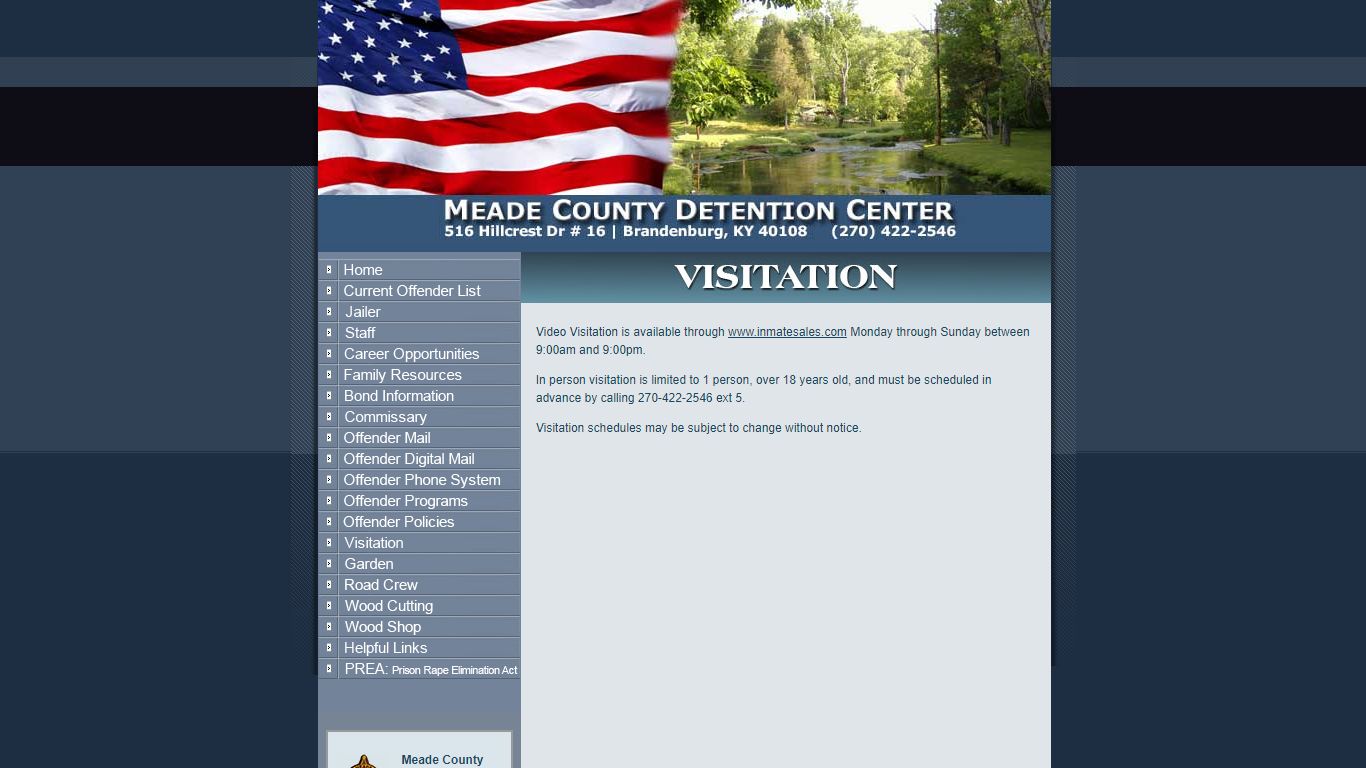 Welcome to the Meade County Detention Center